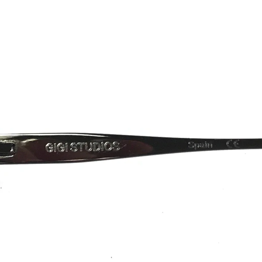 Gigi Studios Eyeglasses Frames TURING 6953/3 Black Gray Gunmetal 55-19-150